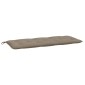 vidaXL Μαξιλάρι Πάγκου Κήπου Taupe 120x50x7 εκ. Ύφασμα Oxford