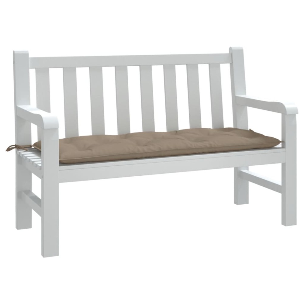 vidaXL Μαξιλάρι Πάγκου Κήπου Taupe 120x50x7 εκ. Ύφασμα Oxford