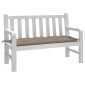 vidaXL Μαξιλάρι Πάγκου Κήπου Taupe 120x50x7 εκ. Ύφασμα Oxford