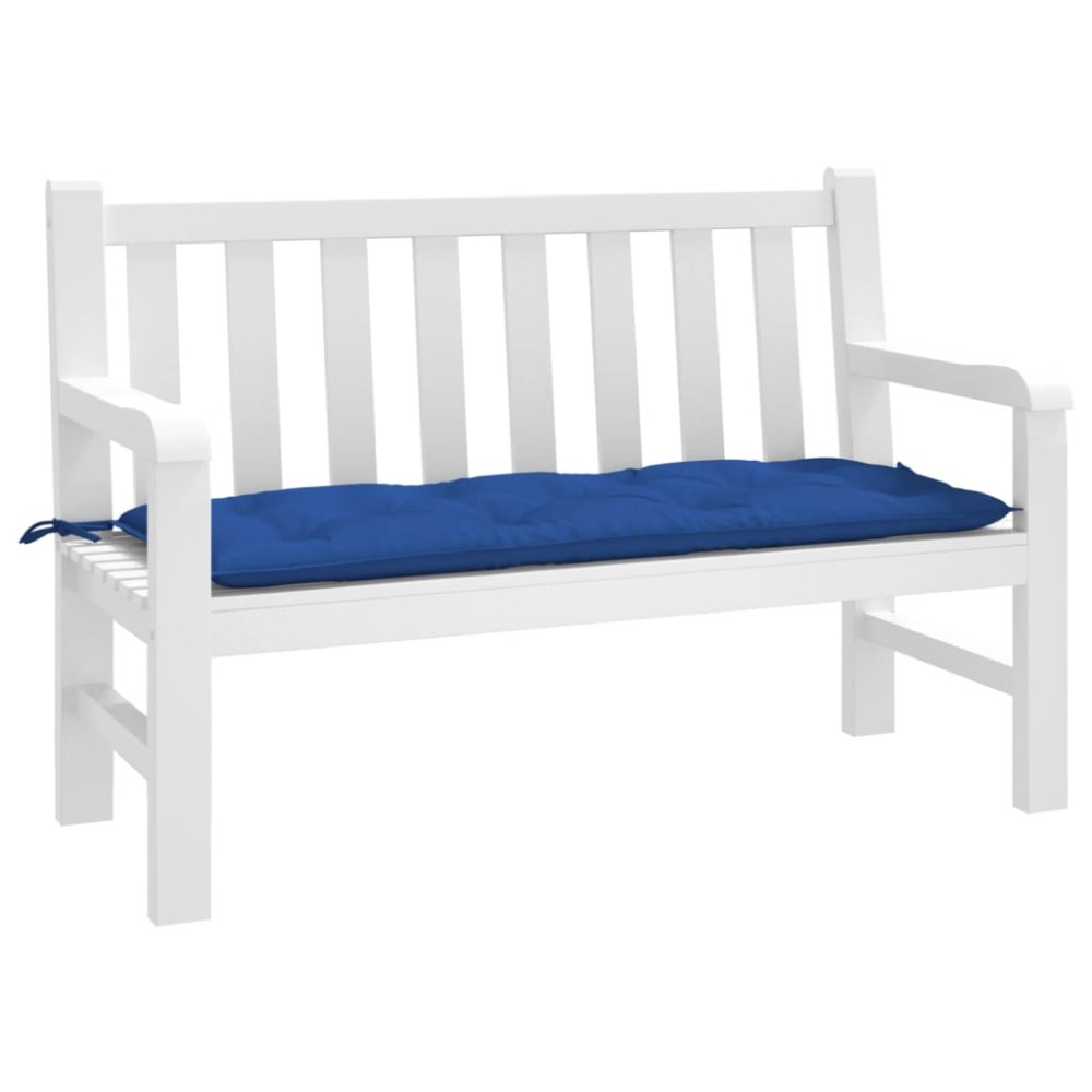 vidaXL Μαξιλάρι Πάγκου Κήπου Μπλε 120x50x7 εκ. Ύφασμα Oxford