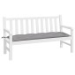 vidaXL Μαξιλάρι Πάγκου Κήπου Γκρι 150x50x7 εκ. Ύφασμα Oxford