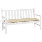 vidaXL Μαξιλάρι Πάγκου Κήπου Μπεζ 150x50x7 εκ. Ύφασμα Oxford