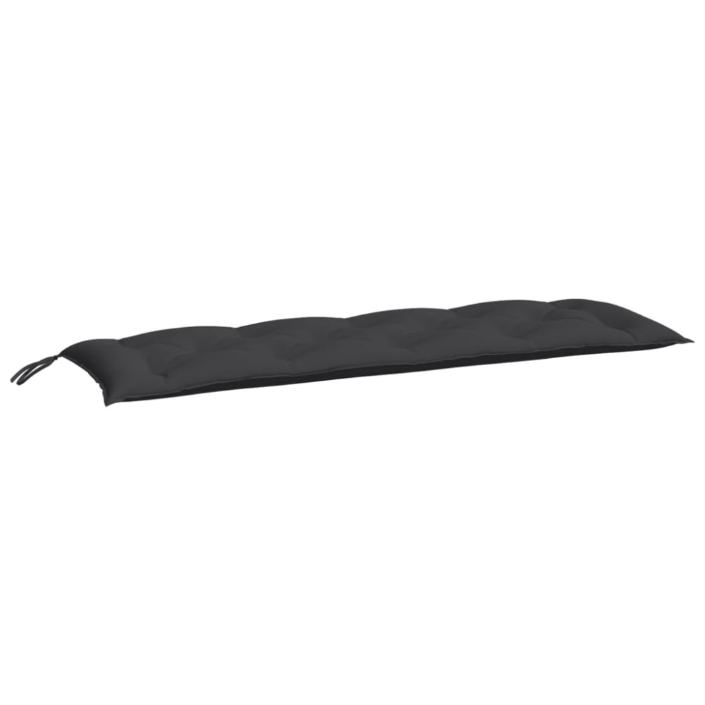 vidaXL Μαξιλάρι Πάγκου Κήπου Μαύρο 150x50x7 εκ. Ύφασμα Oxford