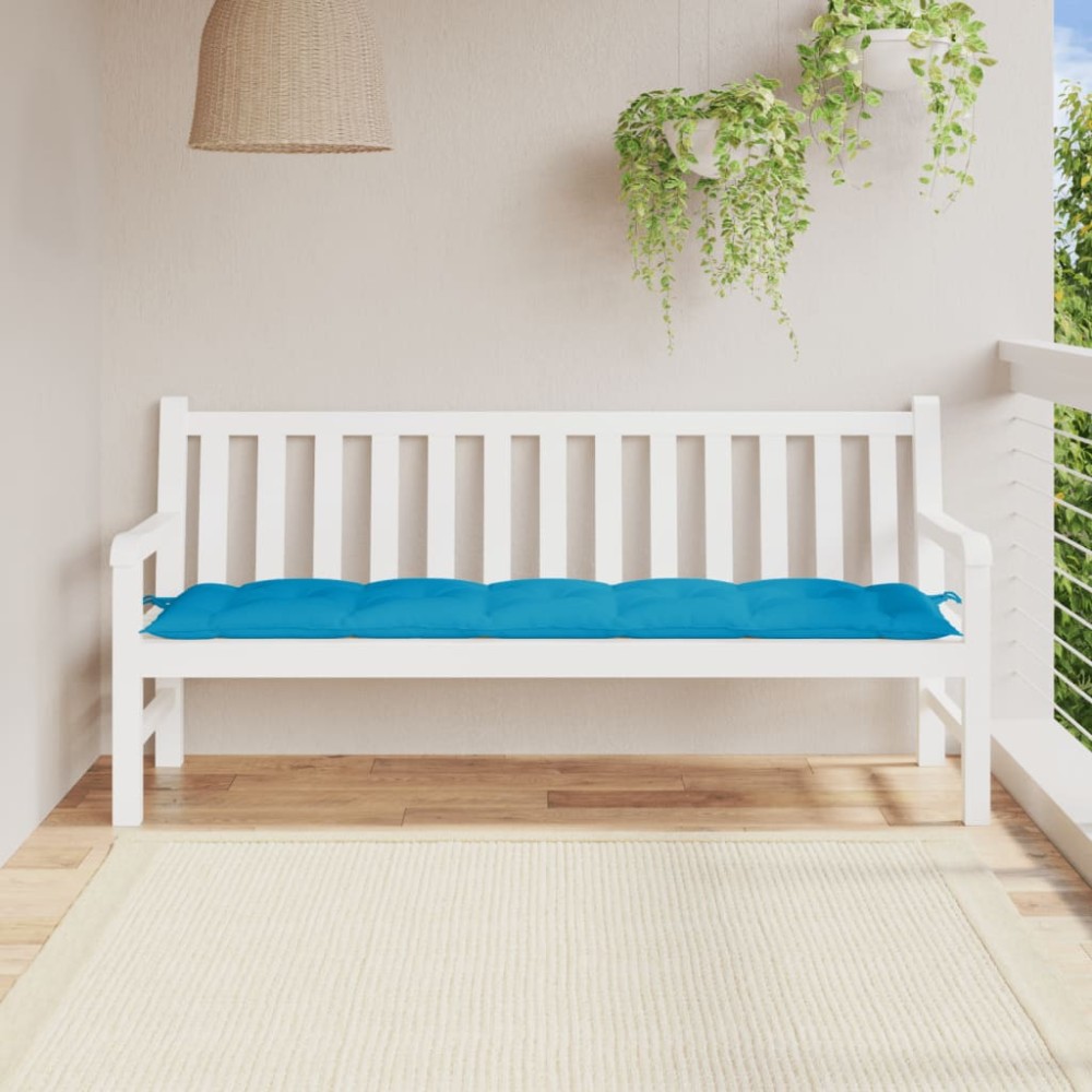 vidaXL Μαξιλάρι Πάγκου Κήπου Γαλάζιο 180x50x7 εκ. Ύφασμα Oxford