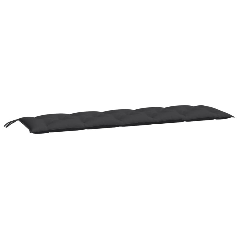 vidaXL Μαξιλάρι Πάγκου Κήπου Μαύρο 180x50x7 εκ. Ύφασμα Oxford