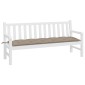 vidaXL Μαξιλάρι Πάγκου Κήπου Taupe 180x50x7 εκ. Ύφασμα Oxford