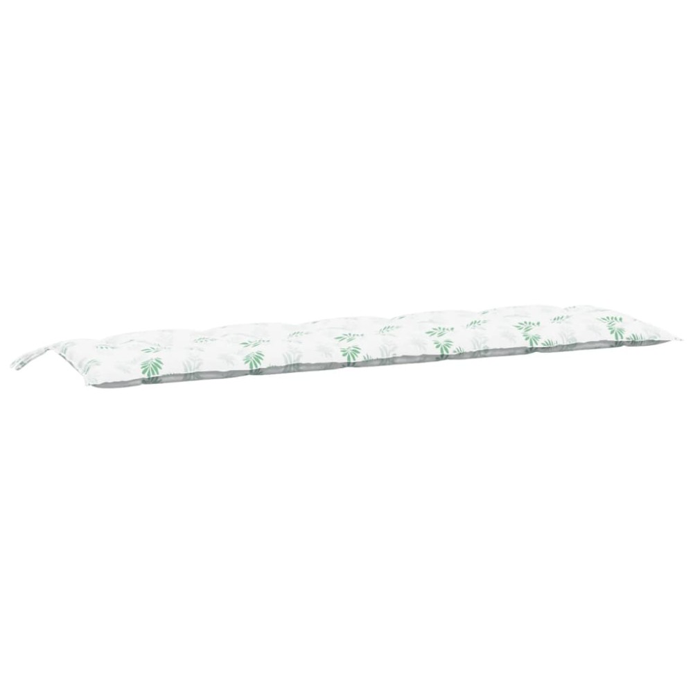 vidaXL Μαξιλάρι Πάγκου Κήπου Σχέδιο Φύλλων 180x50x7 εκ. Ύφασμα Oxford