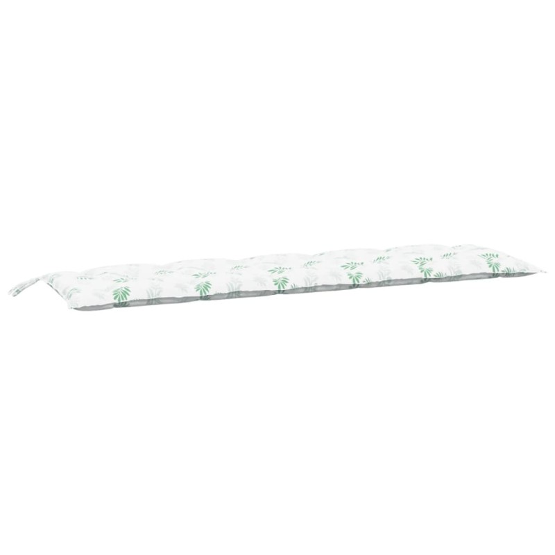 vidaXL Μαξιλάρι Πάγκου Κήπου Σχέδιο Φύλλων 180x50x7 εκ. Ύφασμα Oxford