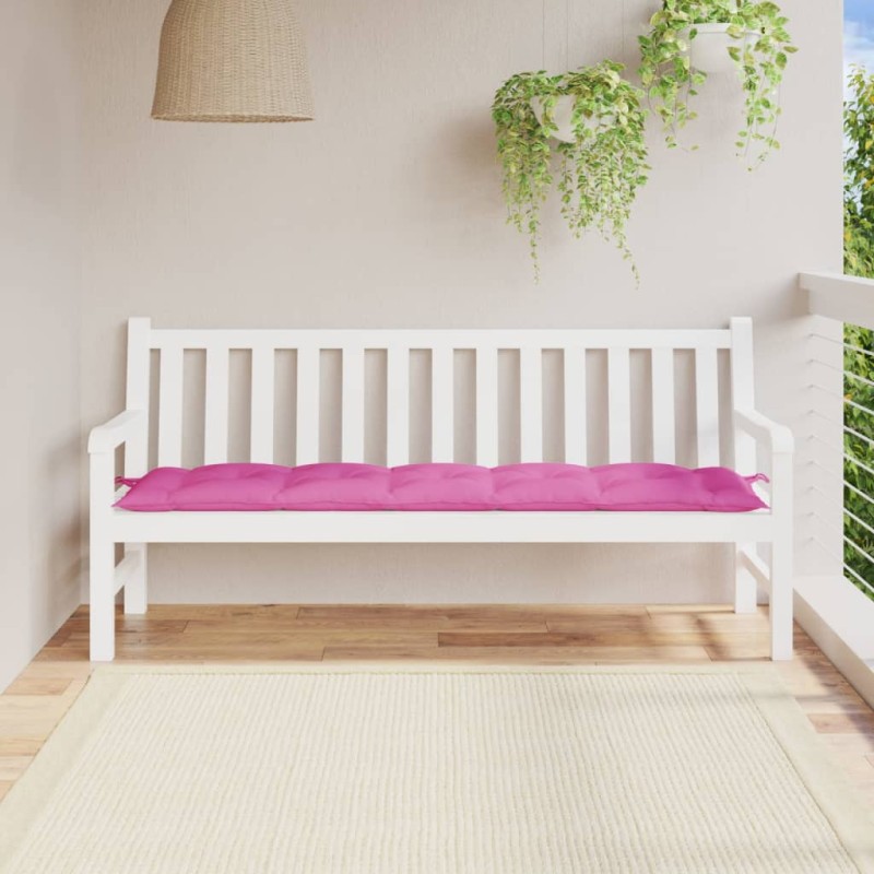 vidaXL Μαξιλάρι Πάγκου Κήπου Ροζ 180x50x7 εκ. Ύφασμα Oxford
