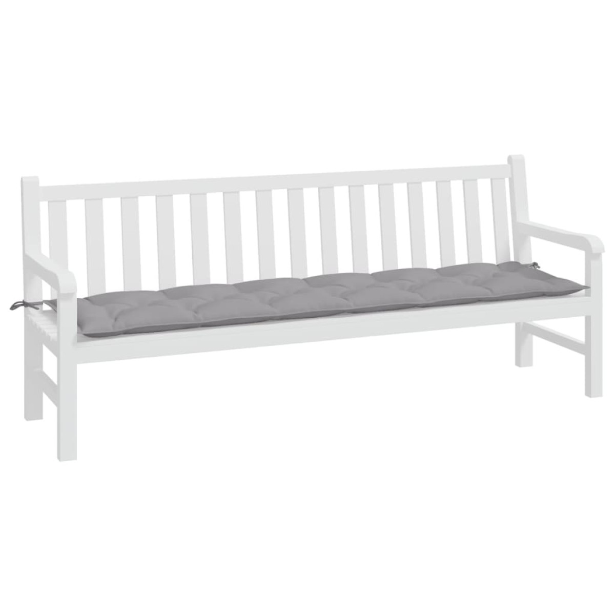 vidaXL Μαξιλάρι Πάγκου Κήπου Γκρι 200x50x7 εκ. Ύφασμα Oxford