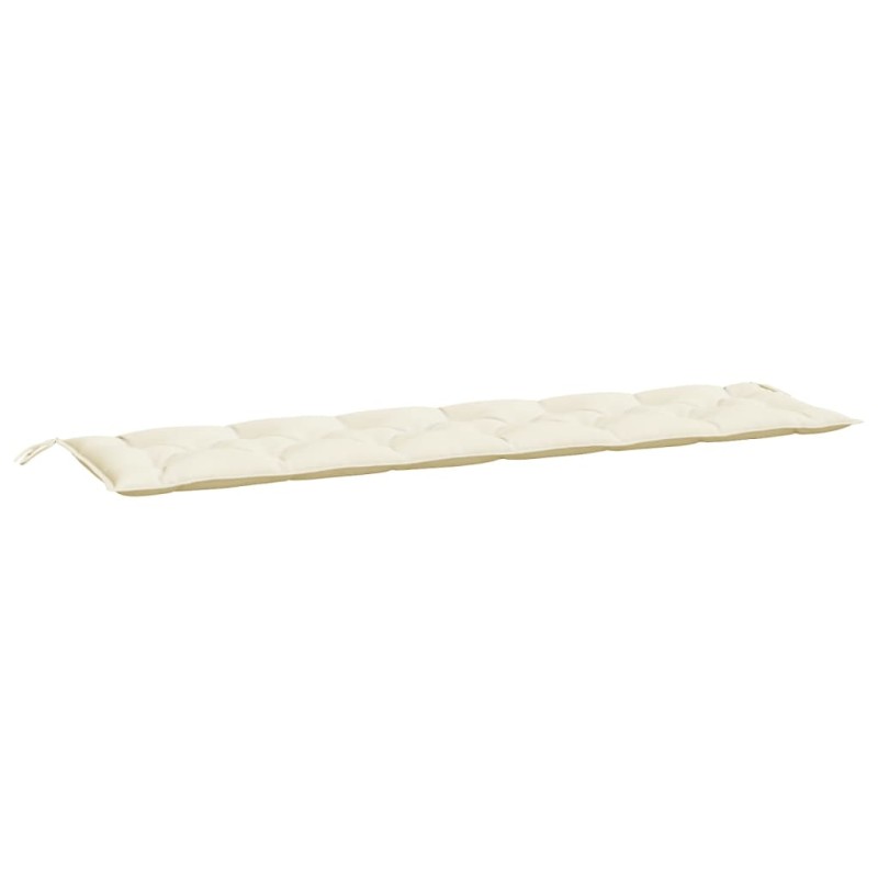 vidaXL Μαξιλάρι Πάγκου Κήπου Κρεμ 200x50x7 εκ. Ύφασμα Oxford