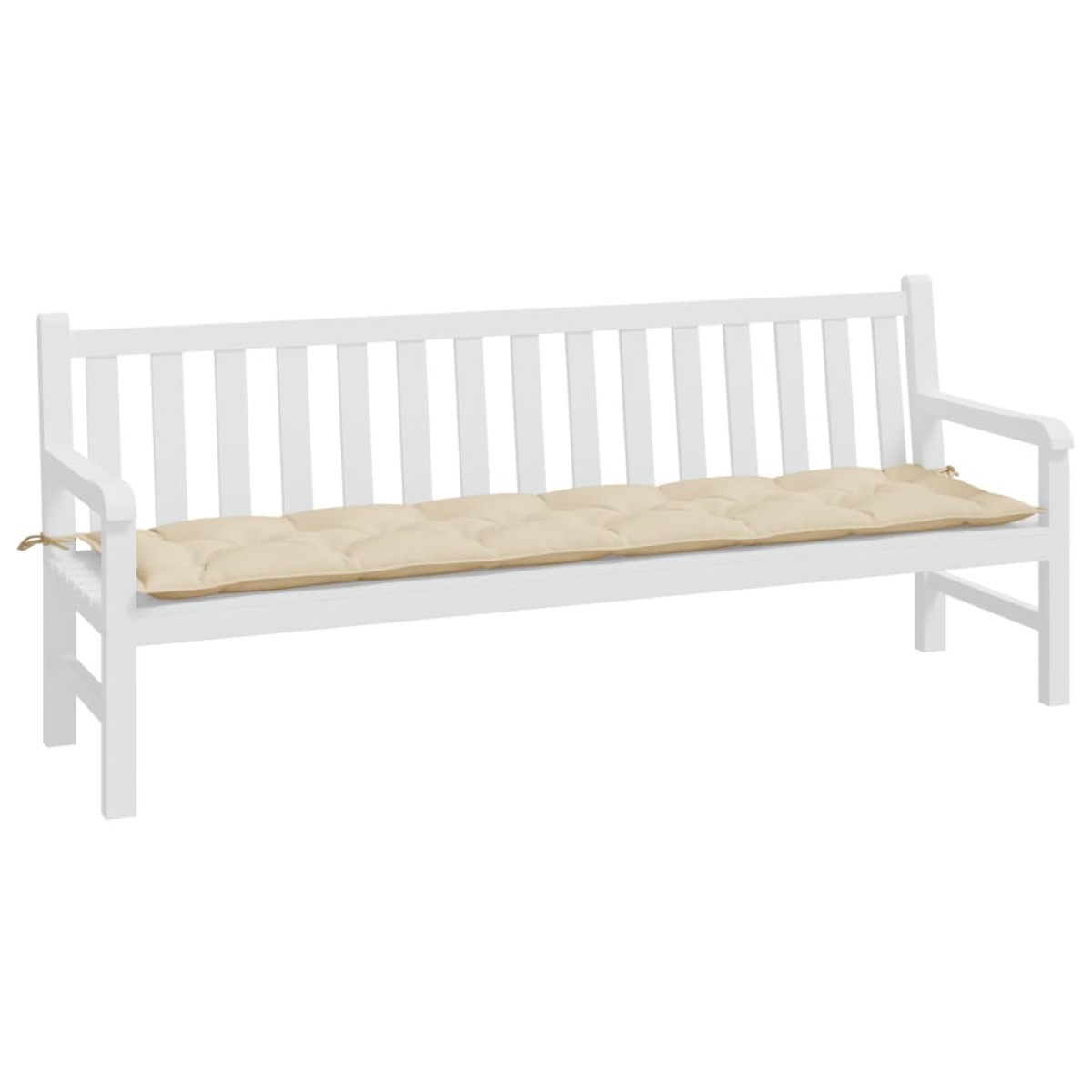 vidaXL Μαξιλάρι Πάγκου Κήπου Μπεζ 200x50x7 εκ. Ύφασμα Oxford