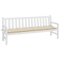 vidaXL Μαξιλάρι Πάγκου Κήπου Μπεζ 200x50x7 εκ. Ύφασμα Oxford