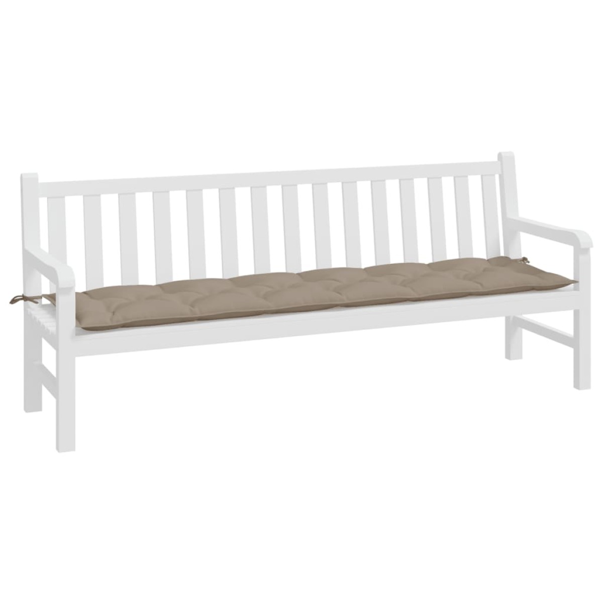 vidaXL Μαξιλάρι Πάγκου Κήπου Taupe 200x50x7 εκ. Ύφασμα Oxford