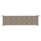 vidaXL Μαξιλάρι Πάγκου Κήπου Taupe 200x50x7 εκ. Ύφασμα Oxford