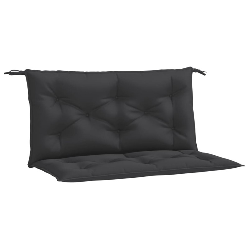 vidaXL Μαξιλάρια Πάγκου Κήπου 2 τεμ. Μαύρο 100x50x7cm Ύφασμα Oxford
