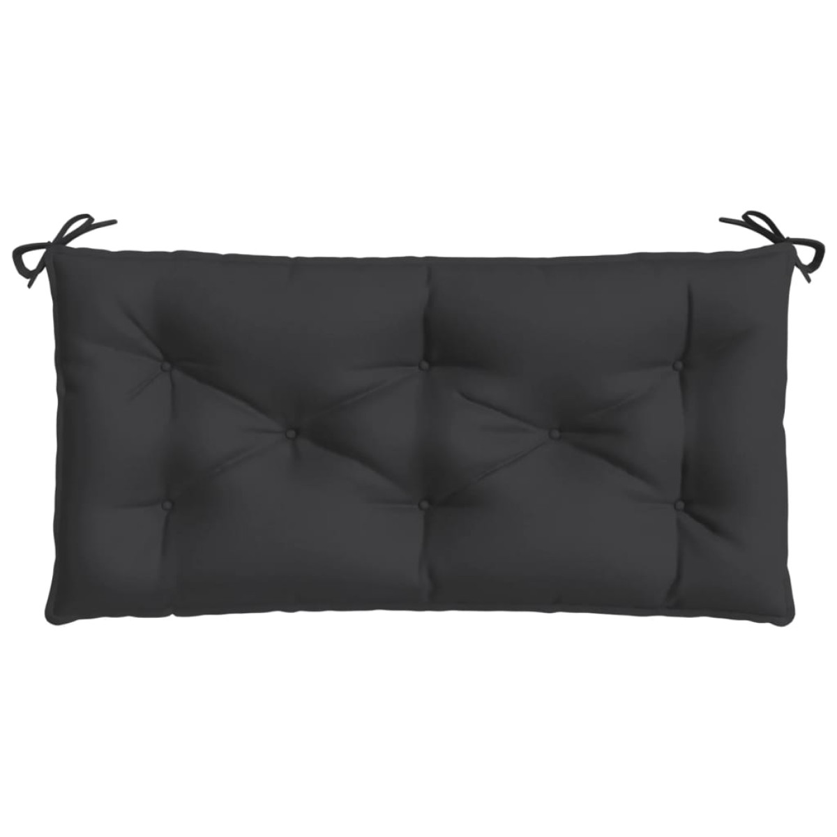 vidaXL Μαξιλάρια Πάγκου Κήπου 2 τεμ. Μαύρο 100x50x7cm Ύφασμα Oxford
