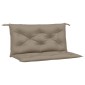 vidaXL Μαξιλάρια Πάγκου Κήπου 2 τεμ. Taupe 100x50x7cm Ύφασμα Oxford
