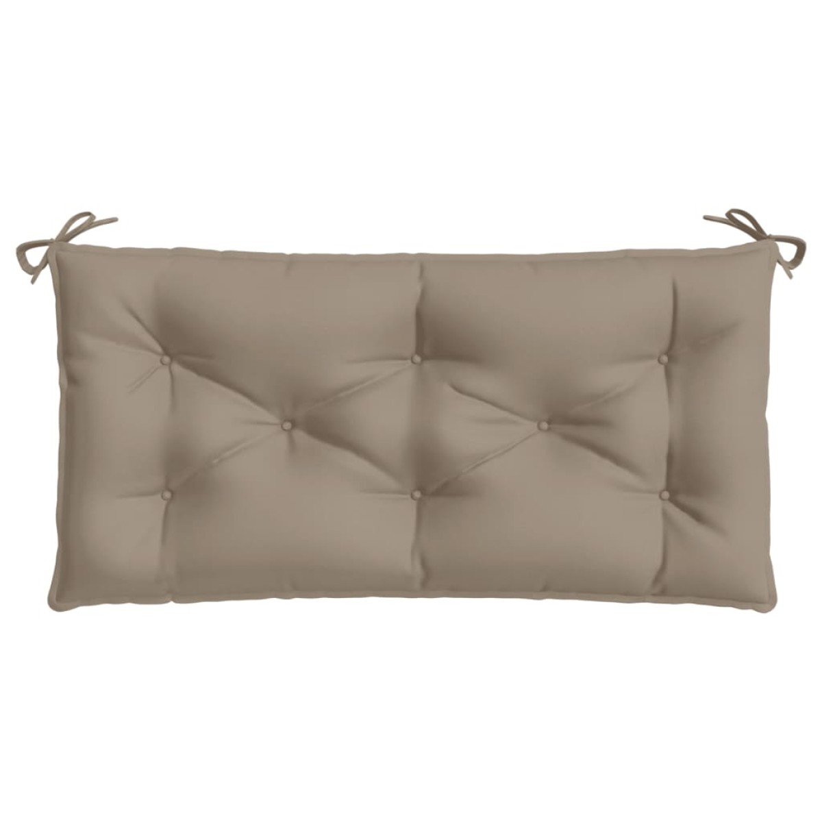 vidaXL Μαξιλάρια Πάγκου Κήπου 2 τεμ. Taupe 100x50x7cm Ύφασμα Oxford