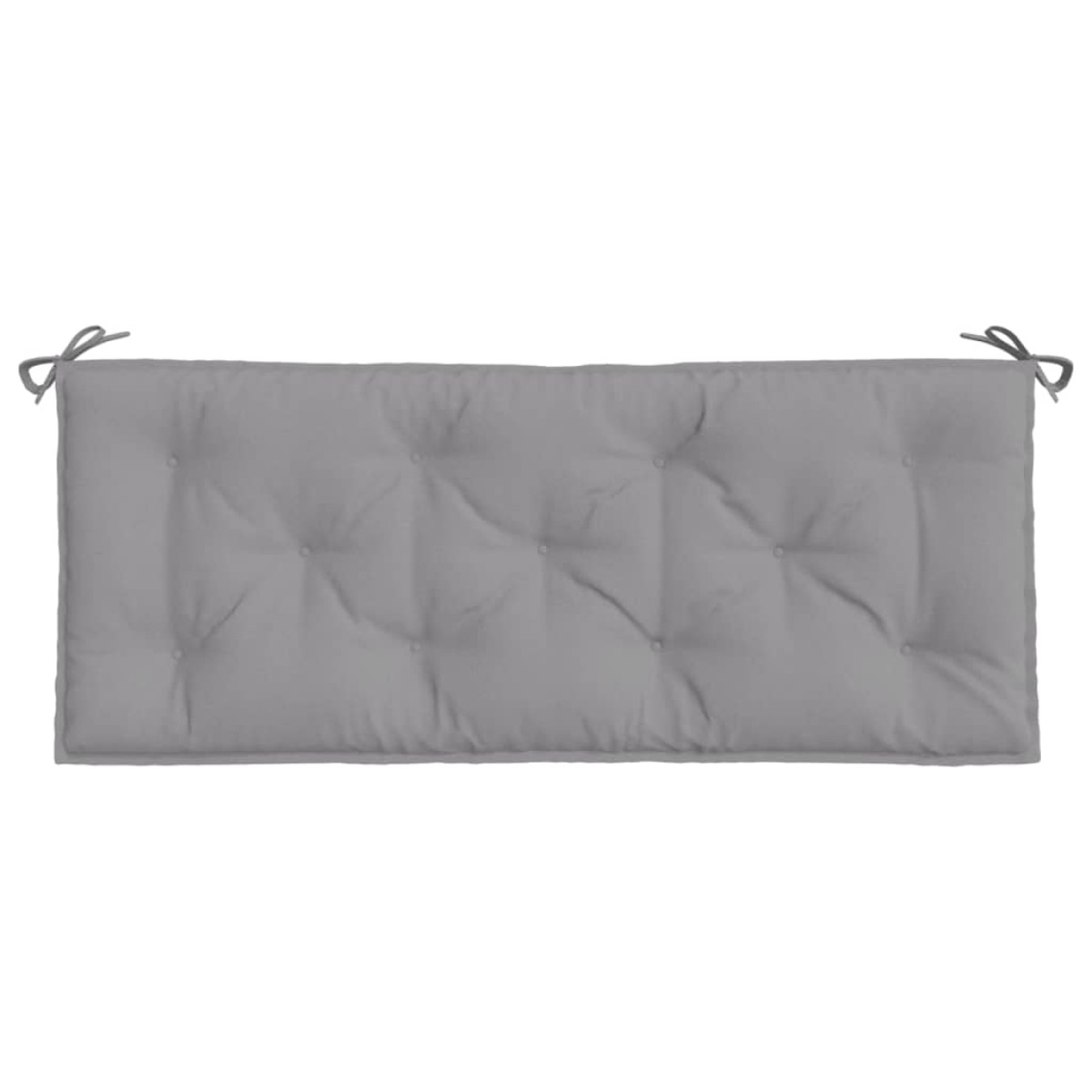 vidaXL Μαξιλάρια Πάγκου Κήπου 2 τεμ. Γκρι 120x50x7cm Ύφασμα Oxford