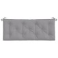 vidaXL Μαξιλάρια Πάγκου Κήπου 2 τεμ. Γκρι 120x50x7cm Ύφασμα Oxford