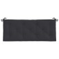 vidaXL Μαξιλάρια Πάγκου Κήπου 2 τεμ. Μαύρο 120x50x7cm Ύφασμα Oxford