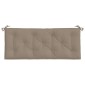vidaXL Μαξιλάρια Πάγκου Κήπου 2 τεμ. Taupe 120x50x7cm Ύφασμα Oxford