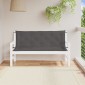 vidaXL Μαξιλάρια Πάγκου Κήπου 2 τεμ. Ανθρακί 150x50x7cm Ύφασμα Oxford