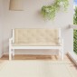 vidaXL Μαξιλάρια Πάγκου Κήπου 2 τεμ. Μπεζ 150x50x7cm Ύφασμα Oxford