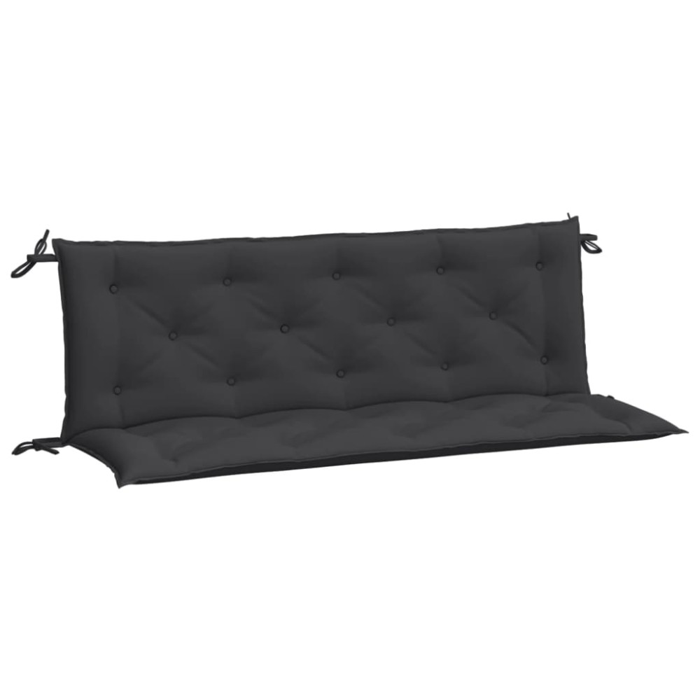 vidaXL Μαξιλάρια Πάγκου Κήπου 2 τεμ. Μαύρο 150x50x7cm Ύφασμα Oxford