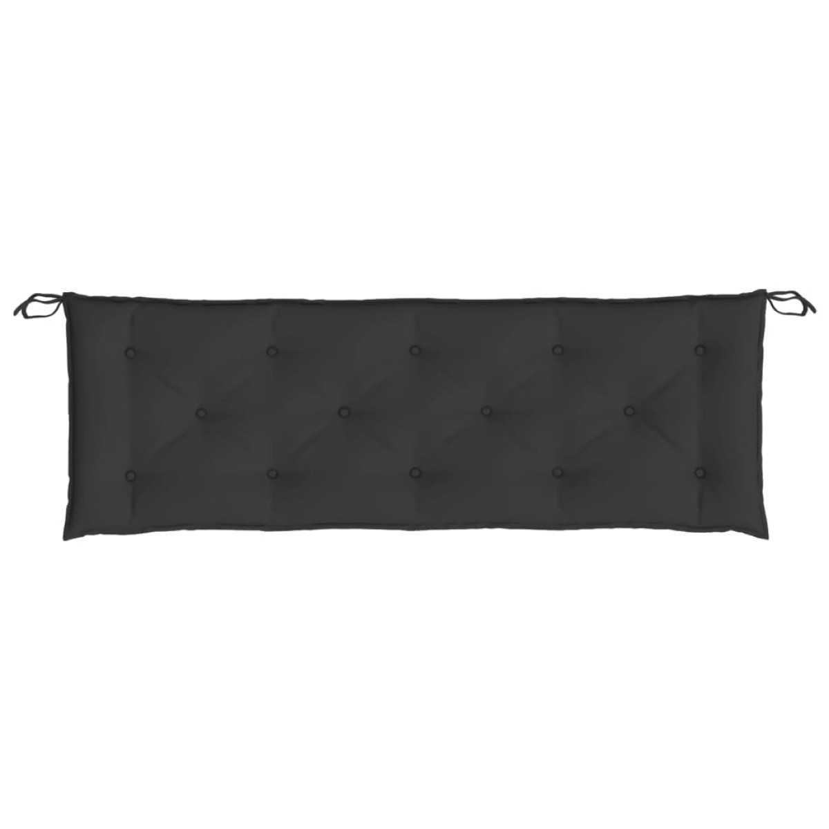 vidaXL Μαξιλάρια Πάγκου Κήπου 2 τεμ. Μαύρο 150x50x7cm Ύφασμα Oxford