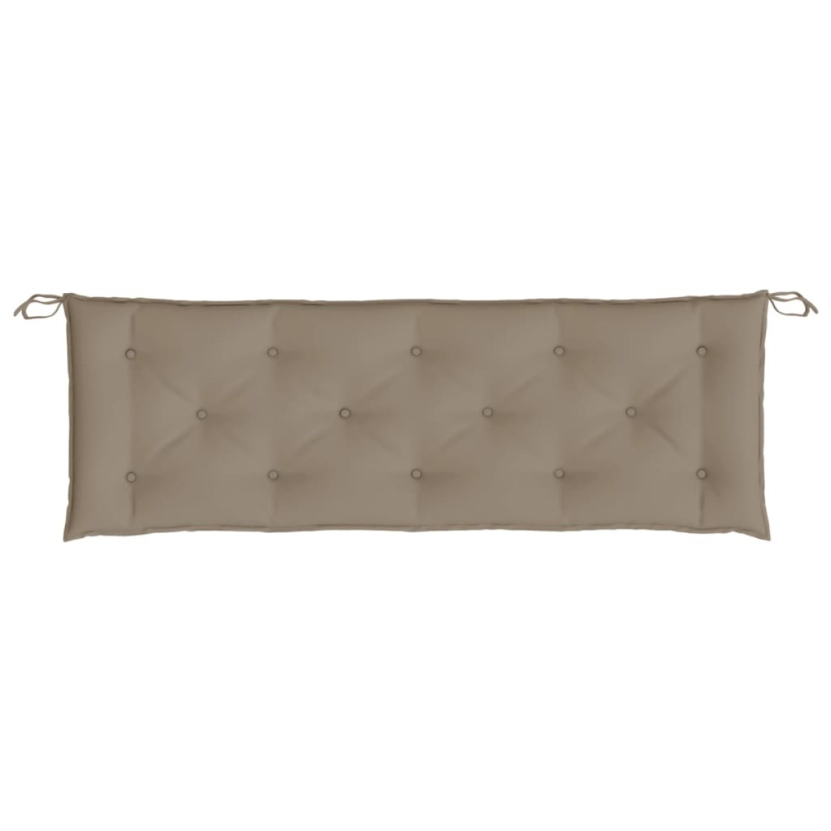 vidaXL Μαξιλάρια Πάγκου Κήπου 2 τεμ. Taupe 150x50x7cm Ύφασμα Oxford