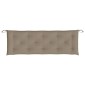vidaXL Μαξιλάρια Πάγκου Κήπου 2 τεμ. Taupe 150x50x7cm Ύφασμα Oxford