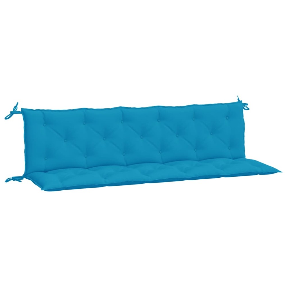 vidaXL Μαξιλάρια Πάγκου Κήπου 2 τεμ. γαλάζιο 180x50x7cm Ύφασμα Oxford