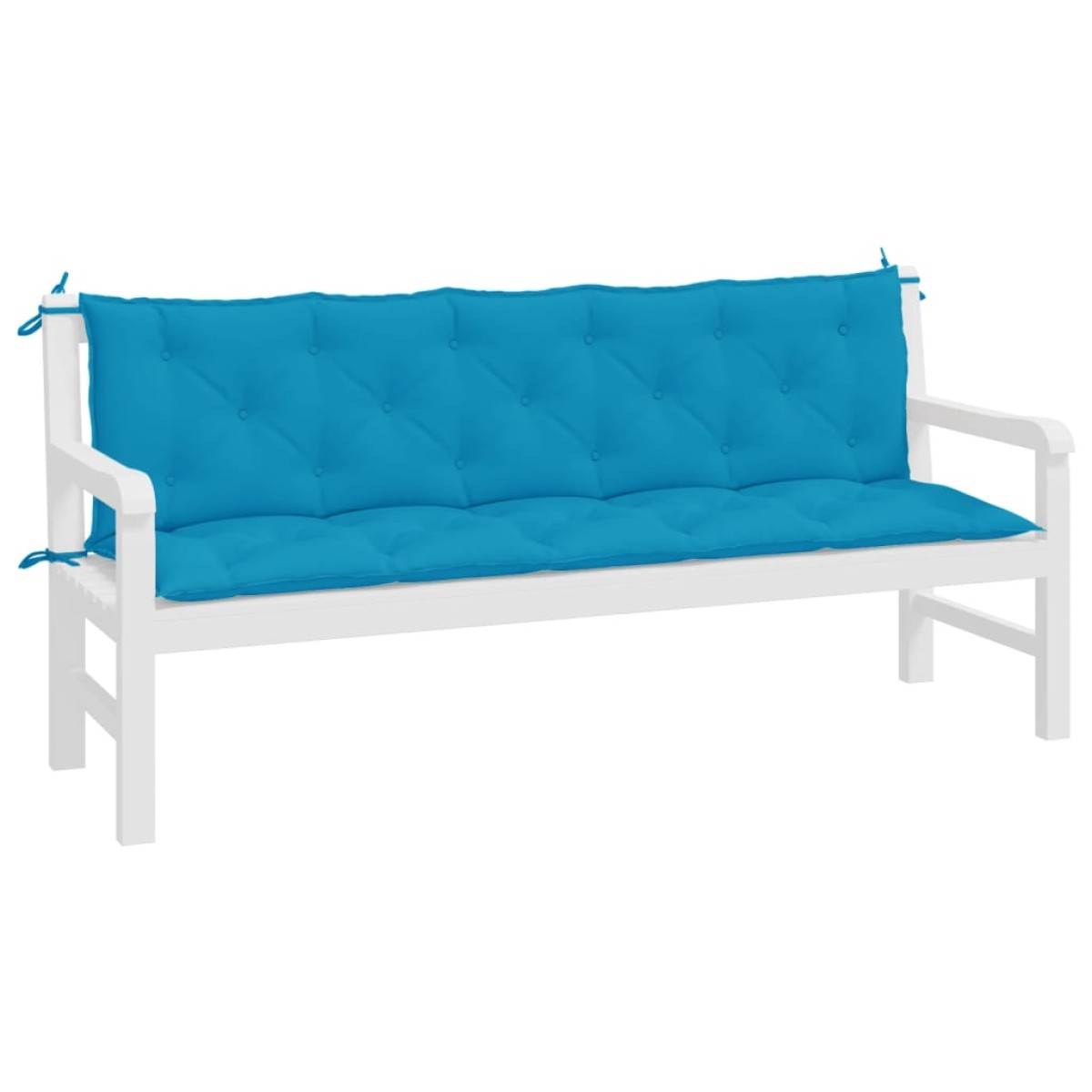 vidaXL Μαξιλάρια Πάγκου Κήπου 2 τεμ. γαλάζιο 180x50x7cm Ύφασμα Oxford