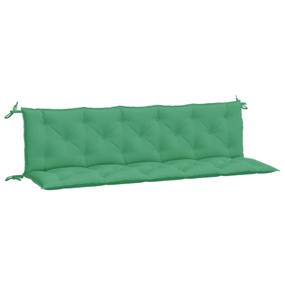 vidaXL Μαξιλάρια Πάγκου Κήπου 2 τεμ. Πράσινο 180x50x7cm Ύφασμα Oxford