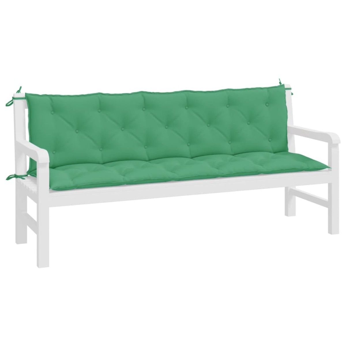 vidaXL Μαξιλάρια Πάγκου Κήπου 2 τεμ. Πράσινο 180x50x7cm Ύφασμα Oxford