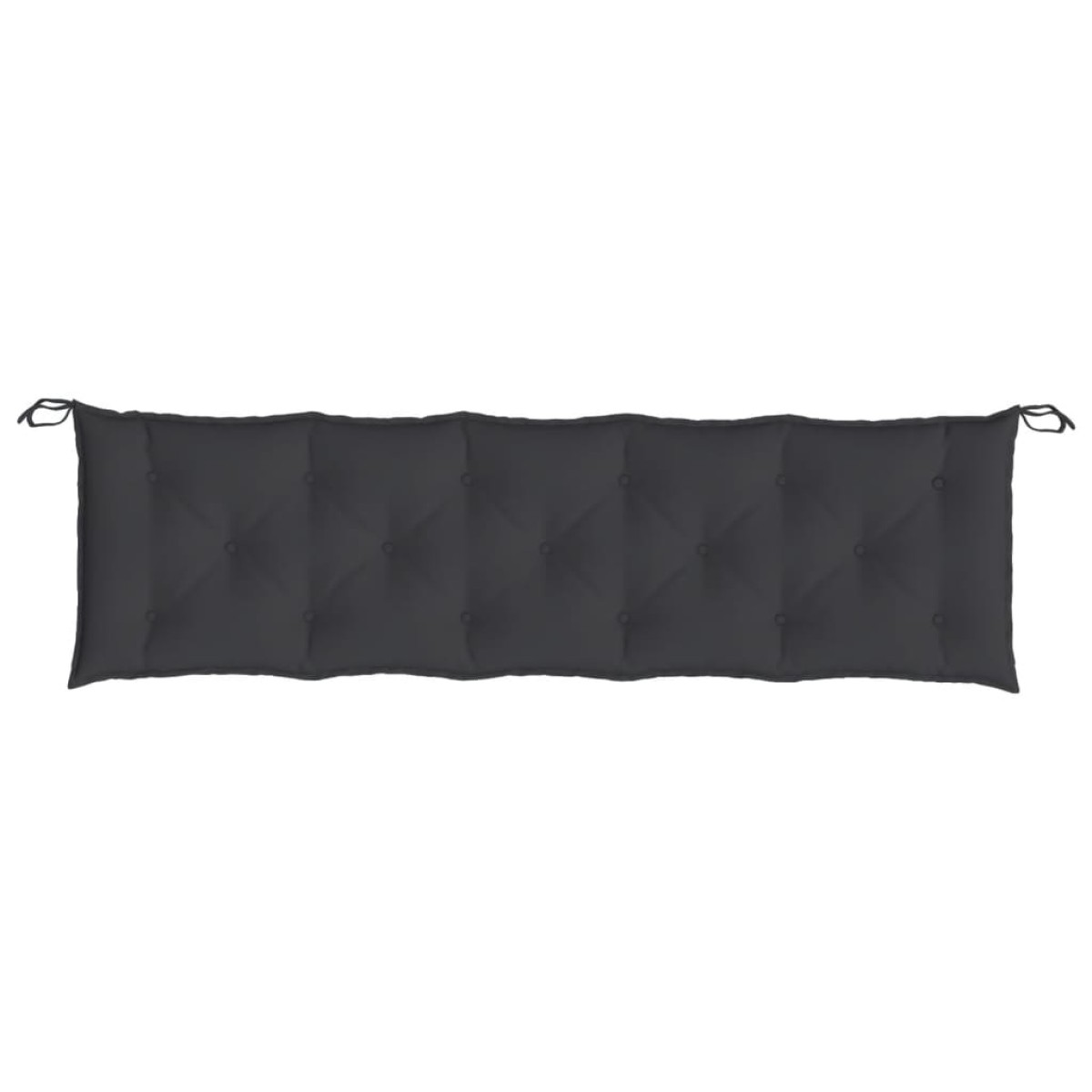 vidaXL Μαξιλάρια Πάγκου Κήπου 2 τεμ. Μαύρο 180x50x7cm Ύφασμα Oxford