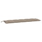 vidaXL Μαξιλάρια Πάγκου Κήπου 2 τεμ. Taupe 180x50x7cm Ύφασμα Oxford