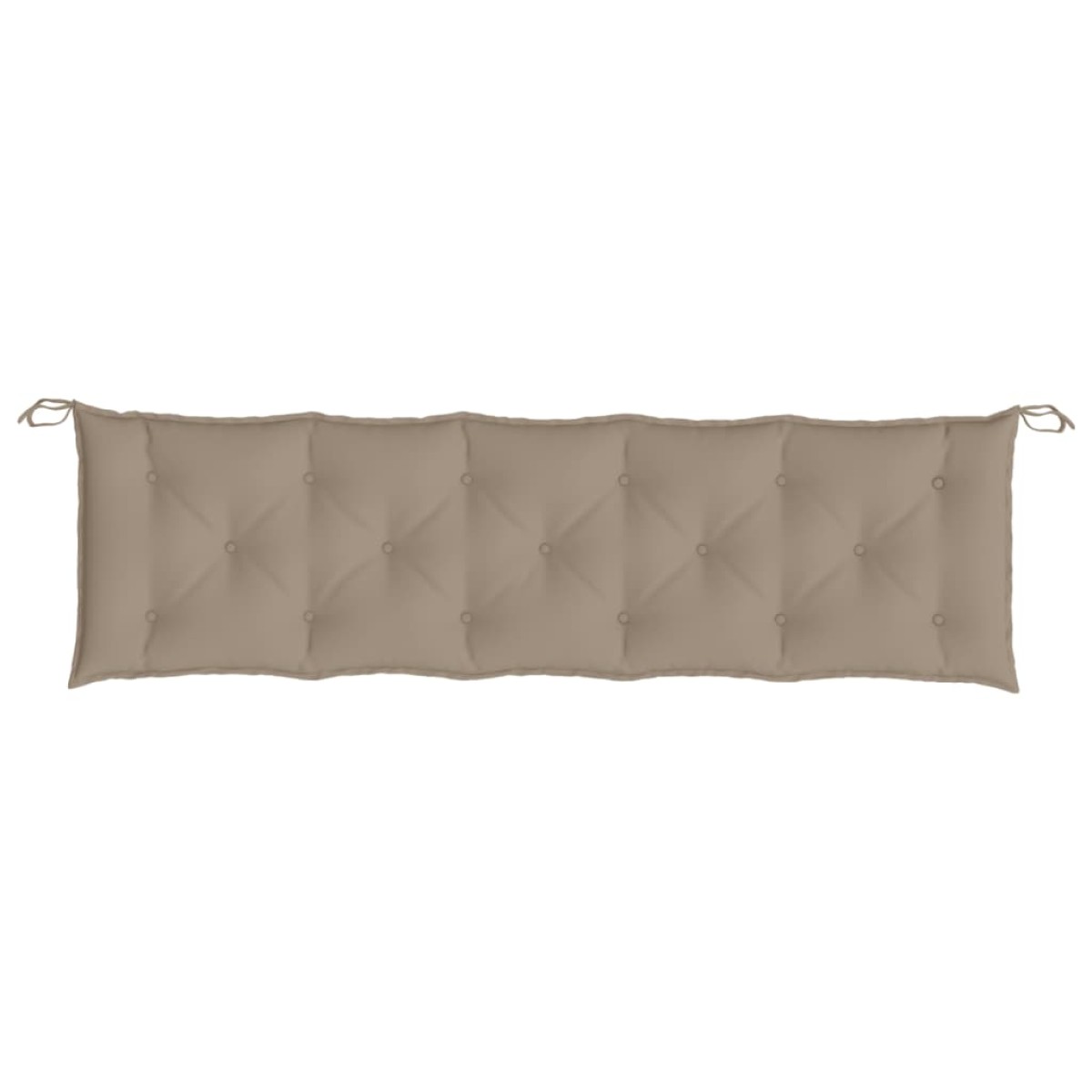vidaXL Μαξιλάρια Πάγκου Κήπου 2 τεμ. Taupe 180x50x7cm Ύφασμα Oxford