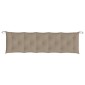 vidaXL Μαξιλάρια Πάγκου Κήπου 2 τεμ. Taupe 180x50x7cm Ύφασμα Oxford