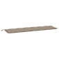 vidaXL Μαξιλάρια Πάγκου Κήπου 2 τεμ. Taupe 200x50x7cm Ύφασμα Oxford