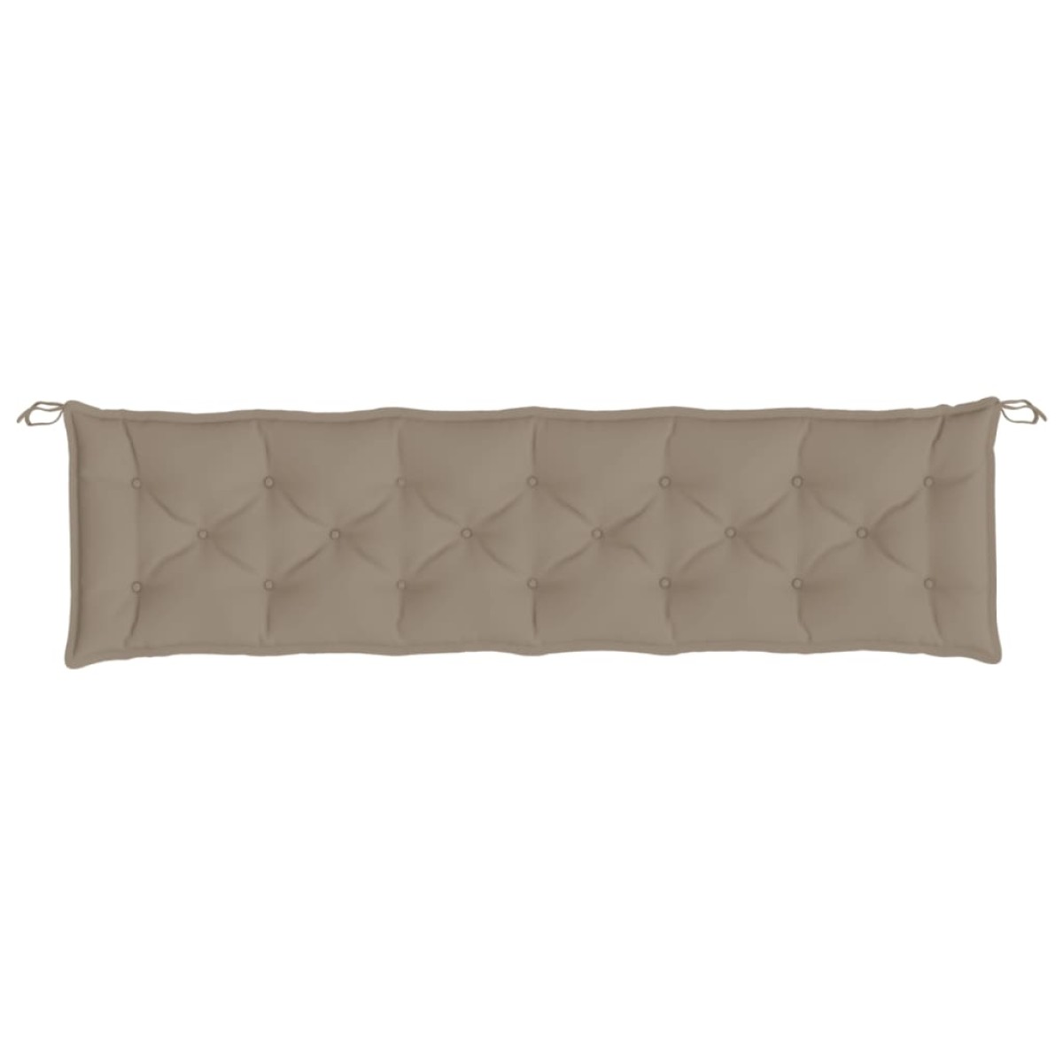 vidaXL Μαξιλάρια Πάγκου Κήπου 2 τεμ. Taupe 200x50x7cm Ύφασμα Oxford