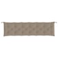 vidaXL Μαξιλάρια Πάγκου Κήπου 2 τεμ. Taupe 200x50x7cm Ύφασμα Oxford