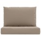 vidaXL Μαξιλάρια Παλέτας 2 τεμ. Taupe Ύφασμα Oxford