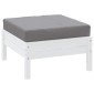 vidaXL Μαξιλάρι Παλέτας Γκρι 60x60x9,5 εκ. Ύφασμα Oxford