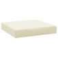 vidaXL Μαξιλάρι Παλέτας Κρεμ 60x60x9,5 εκ. Ύφασμα Oxford
