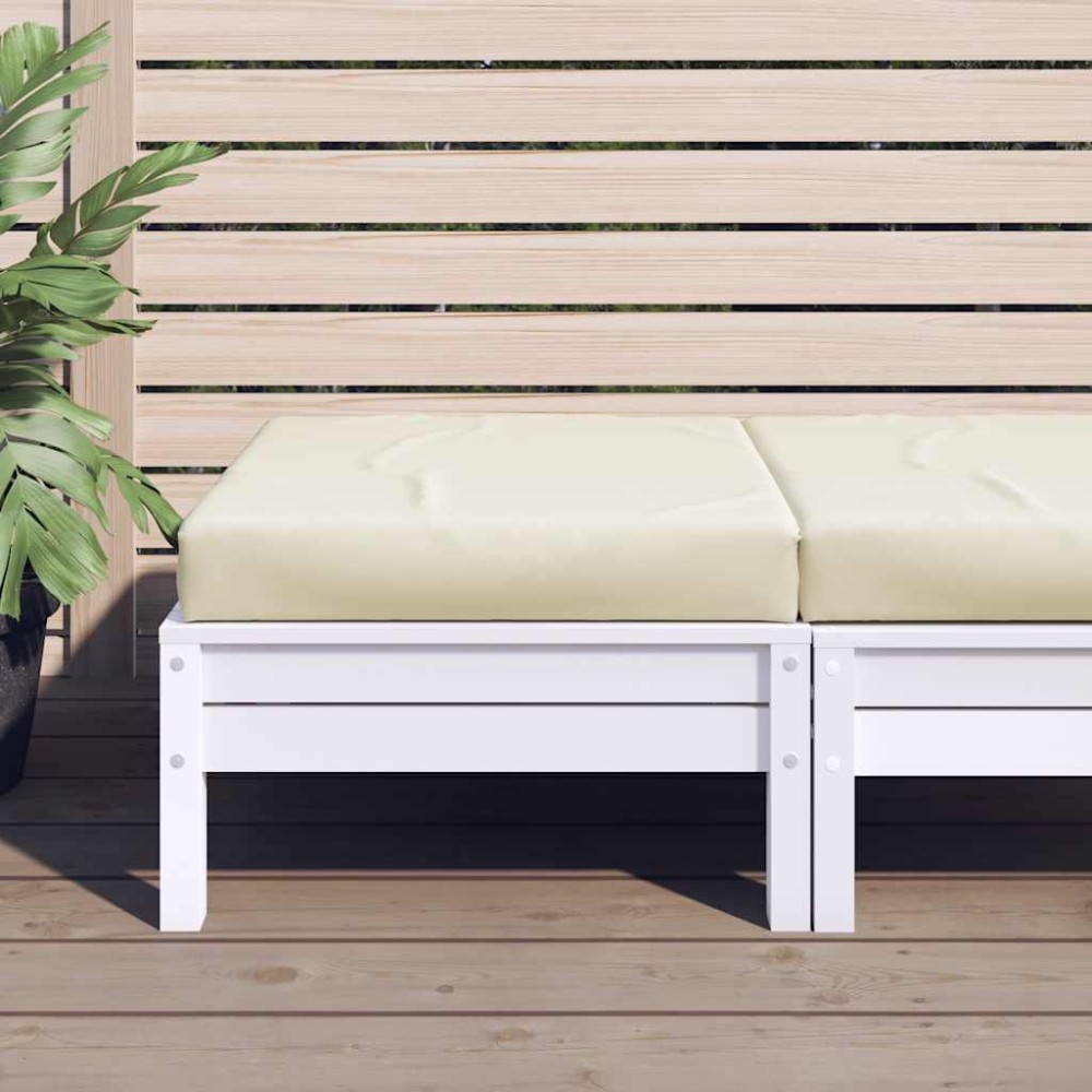 vidaXL Μαξιλάρι Παλέτας Κρεμ 60x60x9,5 εκ. Ύφασμα Oxford