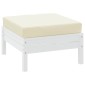 vidaXL Μαξιλάρι Παλέτας Κρεμ 60x60x9,5 εκ. Ύφασμα Oxford
