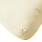 vidaXL Μαξιλάρι Παλέτας Κρεμ 60x60x9,5 εκ. Ύφασμα Oxford